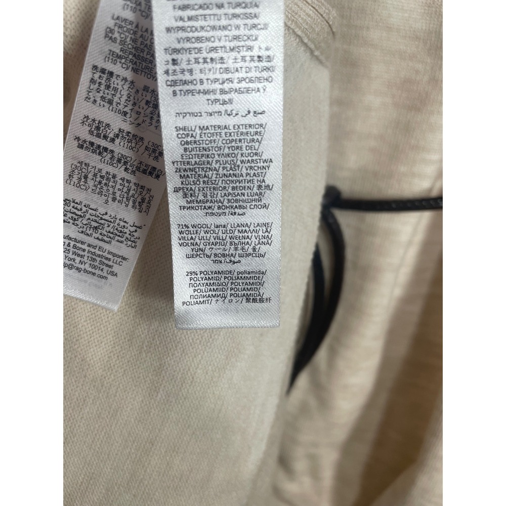 Rag & Bone Loren Long Belted Dress Ivory Wool Blend‎ Knit XXS - Picture 8 of 13